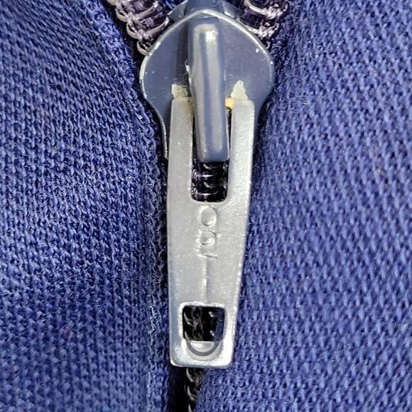 Vintage 90s Trevira MOD Wool Cardigan Large 23x27 Blue - Picture 11 of 16